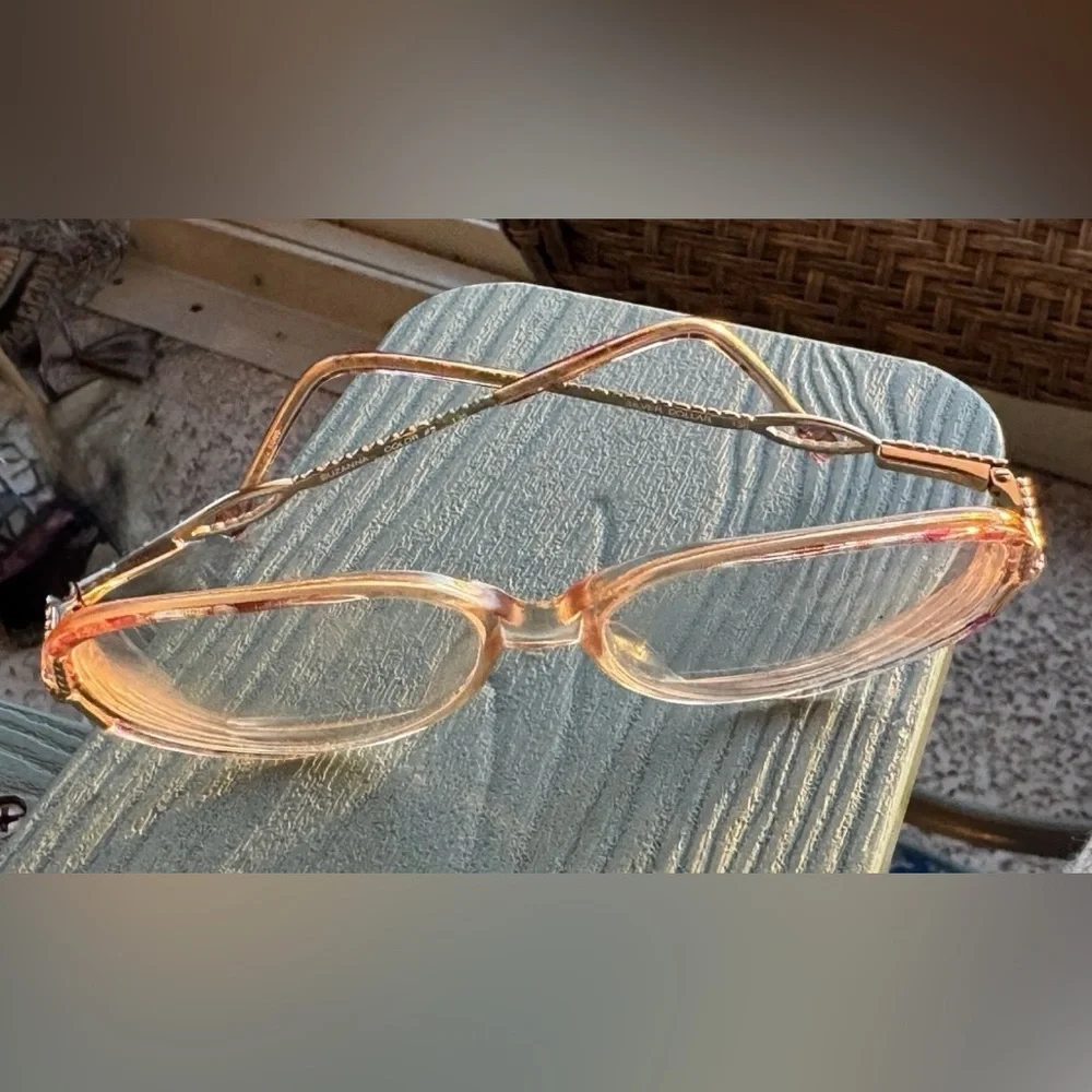 Silver Dollar Suzanna Eyeglass Frames Only Color #2 Pink Tortoise/Gold 51-15-135